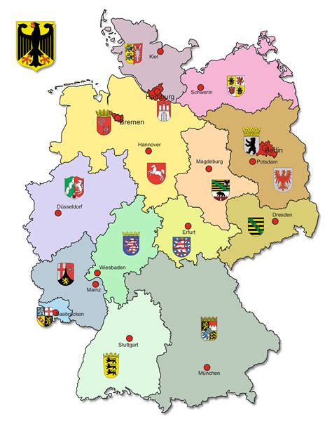 kostenlose deutschlandkarte mit bundesländern